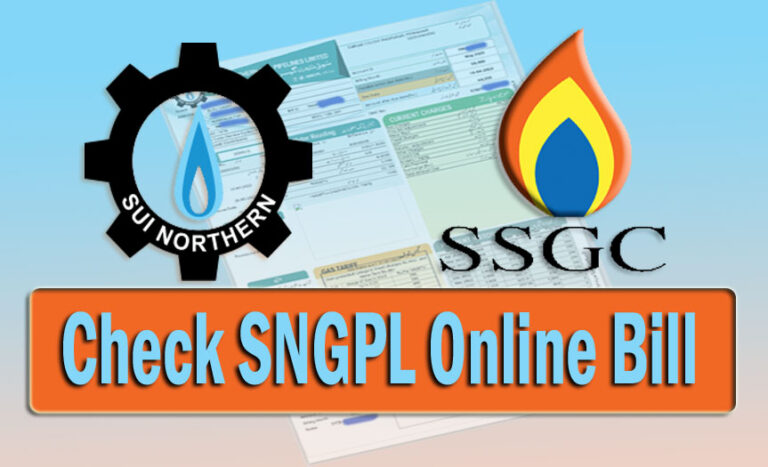 SNGPL Online Bill – Download Sui Gas Duplicate Bill 2023
